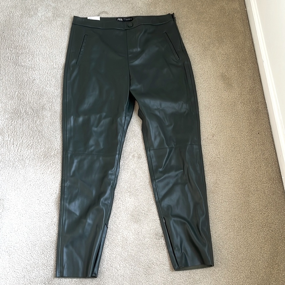 High-Rise Faux Leather Leggings NWT